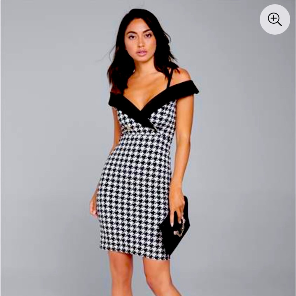 Houndsooth dress